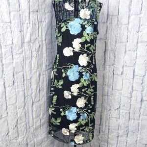 Calvin Klein Black‎ Midi Dress with Elegant Design